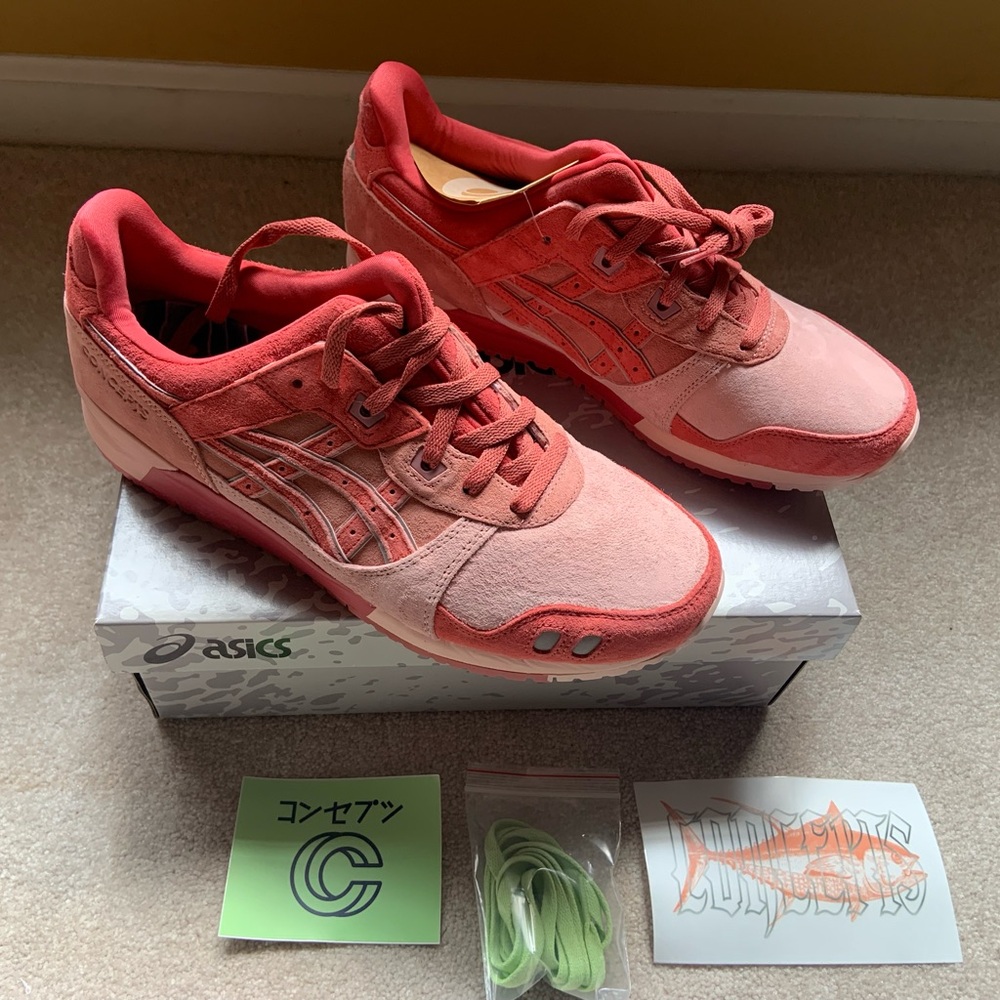 Men’s ASICS gel lyte III OG coral
